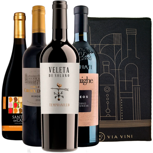 Kit Vinhos Tintos do Velho Mundo Luxo