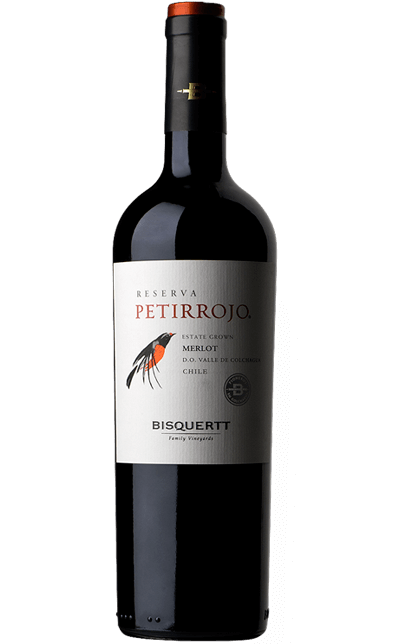 Vinho Bisquertt Petirrojo Reserva Merlot