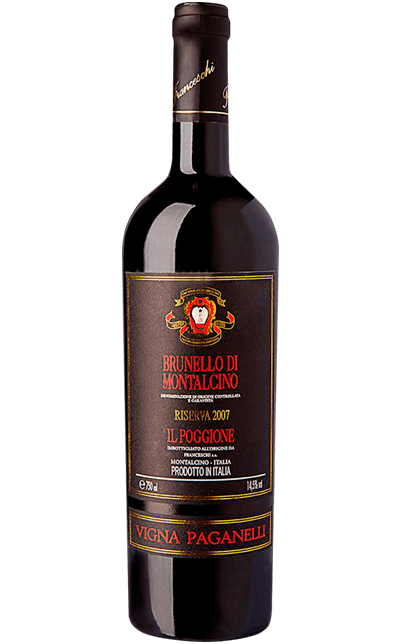 Vinho Brunello di Montalcino DOCG Riserva Vigna Paganelli Il Poggione